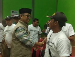 Ardito berikan pembekalan tim pemenangan Korcam korkam dapil 3 di kampung banyu wangi kecamatan Bumi Ratu Nuban