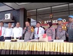 Polres Metro Ungkap 13 Kasus Kejahatan dalam Dua Pekan