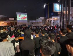 Dukung Timnas, Ribuan Warga Metro Nobar Bersama Mubaraq