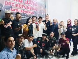 DPD GRIB Jaya Provinsi Lampung kunjungi Sekretariat DPC GRIB Jaya Kota Metro