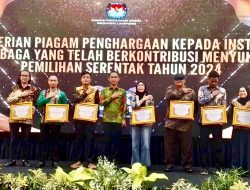 IWO Lampung Terima Penghargaan KPU atas Peran dalam Pemilu 2024