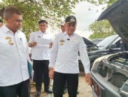 Wali Kota Metro Bambang Iman Santoso Bersama Wakil Wali Kota M. Rafieq Adi Pradana Melakukan Pengecekan Kendaraan Dinas