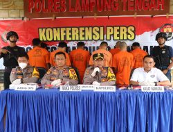 Ungkap Kasus Narkoba, Polres Lampung Tengah Amankan 30 Tersangka