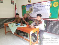Danramil 411-04/TMJ Pimpin Rakor Sosialisasi Penyerapan Gabah Petani ke Bulog dan Pemerintah