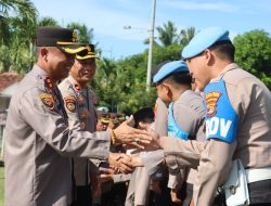 Pimpin Apel Pagi, Kapolres Lampung Tengah Gelar Halal Bihalal Bersama Personelnya