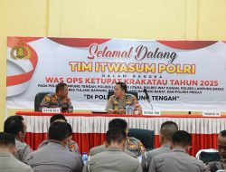 Kapolres Lampung Tengah Terima Tim Was Ops Ketupat 2025 Itwasum Polri