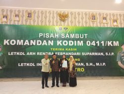 Walikota Metro Hadiri Acara Pelepasan Pejabat Lama Dandim 0411/KM