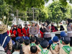 Polisi Ramah, Anak Ceria: TK ABA Bandar Jaya Barat Kunjungi Polres Lampung Tengah
