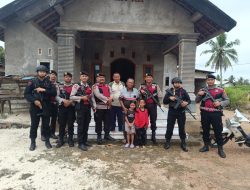Jaga Kondusifitas Wilayah, Polres Lampung Tengah Bersama Sat Brimob Polda Lampung Gelar Patroli Gabungan