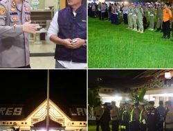 Polres Lampung Tengah Gelar Apel Pengamanan dan Patroli Skala Besar pada Malam Takbir Idul Adha 1446 H
