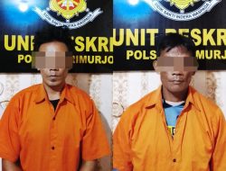 Miliki Sabu, Tekab 308 Polsek Trimurjo Amankan Dua Pria Saat Patroli Hunting