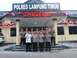 Dirreskrimsus Polda Lampung Kunjungi Polres Lampung Timur, Berikan Arahan kepada Personel Sat Reskrim