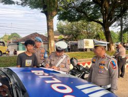 Satlantas Polres Lampung Tengah Tindak 279 Pelanggar pada Hari Ketiga Operasi Patuh Krakatau 2025