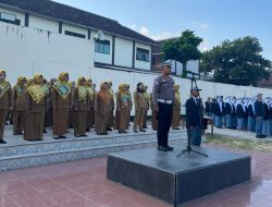 Ops Patuh Krakatau 2025, Satlantas Polres Lampung Tengah Ajak Pelajar Tertib Berlalu Lintas