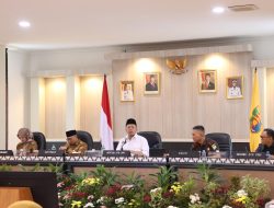 Bupati Lampung Tengah dr. H. Ardito Wijaya M.K.M. Bersama Wakil Bupati  I Komang Koheri S.E Menghadiri Rakor Menteri ATR/BPN Republik Indonesia