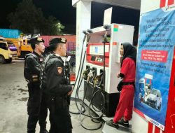 Cegah Gangguan Kamtibmas, Sat Samapta Polres Lampung Tengah Gencarkan Patroli Sekaligus Sosialisasi Call Center 110
