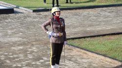 Iptu Arum Monita Sari, Polwan Tegas Jadi Komandan Upacara HUT RI di Lampung Tengah