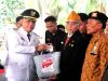 Moment HUT Kemerdekaan RI Ke-80 Walikota Metro Adakan Ramah Tamah Kepada Para Pejuang 45  Dihalaman Rumdis