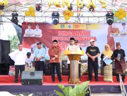 Bupati Lampung Tengah dr.Hi. Ardito Wijaya,M.K.M Menghadiri Puncak Peringatan Hari Ulang Tahun (HUT) ke-100 Kampung Rengas, Kecamatan Bekri