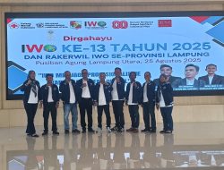 PD IWO Kota Metro Hadiri HUT Ke 13 dan Rakerwil IWO se provinsi Lampung di Lampung Utara