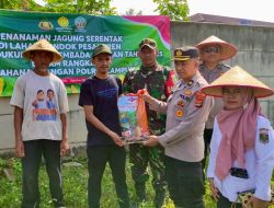Dukung Swasembada Pangan Nasional, Polres Lampung Tengah Gelar Penanaman Jagung Serentak di Lahan Pondok Pesantren
