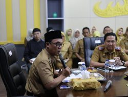 Bupati Lampung Tengah, Ardito Wijaya, Pimpinan Entry Meeting Bersama Badan Pemeriksa Keuangan Perwakilan Provinsi Lampung Di Ruang Rapat Subing Kantor Bupati Lampung Tengah