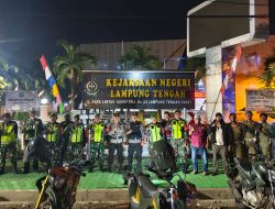 Wujudkan Keamanan Wilayah, Polres Lampung Tengah Gencar Lakukan Patroli Gabungan Bersama TNI dan Satpol PP