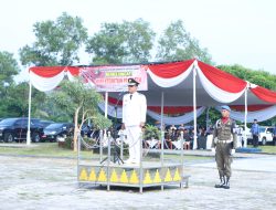 Bupati Lampung Tengah, Ardito Wijaya, Bertindak Sebagai Inspektur Upacara Peringatan Hari Kesaktian Pancasila Di Lapangan Merdeka Gunung Sugih