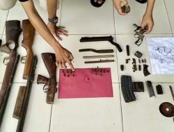 Polres Lampung Tengah Berhasil Meringkus Bandar Narkoba Sekaligus Perakit Senpira Laras Panjang