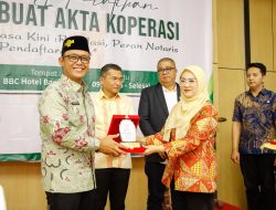 Bupati Lampung Tengah Ardito Wijaya Buka Seminar dan Pelatihan Notaris Pembuat Akta Koperasi