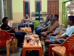 Pererat Silaturahmi dan Jaga Kamtibmas, Bhabinkamtibmas Polsek Trimurjo Rutin Sambang Desa