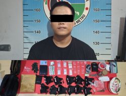 Polres Metro Ringkus Pemuda Berinisial UH dengan Barang Bukti Tembakau Sintetis 13,53 Gram