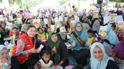 Festival Kopiah Emas Ektraf 2025 Semarak dengan Senam Cerita dan Dongeng Bersama Kampung Dongeng Lampung Tengah