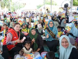 Festival Kopiah Emas Ektraf 2025 Semarak dengan Senam Cerita dan Dongeng Bersama Kampung Dongeng Lampung Tengah