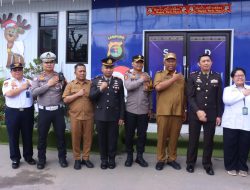 Plt. Bupati Lampung Tengah, I Komang Koheri, S.E., M.Sos., Bersama Kapolres Lampung Tengah AKBP Alsyahendra, S.I.K., M.H. Tinjau Pos Pelayanan Nataru