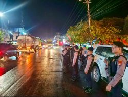 Ops Lilin Krakatau 2025, Satgas Preventif Polres Lampung Tengah Intensifkan Patroli Amankan Jalinteng dan Obyek Vital