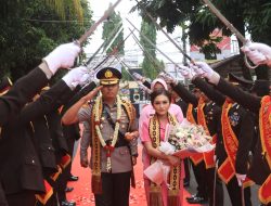 Estafet Kepemimpinan di Polres Lampung Tengah, Tradisi Pedang Pora Sambut Kapolres Baru