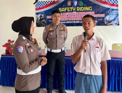 Polantas Menyapa Pelajar, Satlantas Polres Lampung Tengah Tanamkan Budaya Tertib Lalu Lintas
