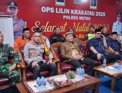 Wali Kota dan Wakil Wali Kota Metro Pantau Pos Pelayanan pada Malam Tahun Baru 2026
