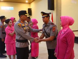 Rotasi Jabatan, Kapolres Lampung Tengah Pimpin Upacara Sertijab Kapolsek Selagai Lingga