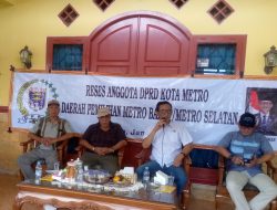 Deswan Anggota DPRD Kota Metro Reses Tampung Aspirasi warga Metro Selatan