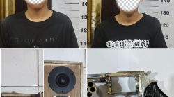 Gerak Cepat, Polres Metro Polda Lampung Amankan Dua Pelaku Pengancaman Bersenjata Api Rakitan