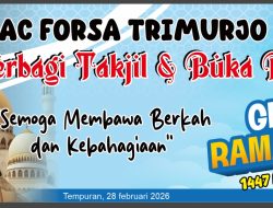 Gema Ramadhan: PAC FORSA Trimurjo Siap Bagikan 500 Paket Takjil Gratis di Perempatan 12 B ​TRIMURJO, LAMPUNG