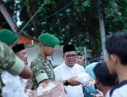 Sinergi Pemkab Lampung Tengah dan Yonif TP 848 Gelar Berbagi Takjil Bersama