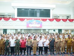 Plt Bupati Lampung Tengah Hadiri Pelantikan APDESI Merah Putih se-Provinsi Lampung, Dorong Sinergi Pembangunan Desa