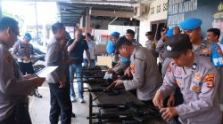 Polres Lampung Timur Laksanakan Pengecekan Senpi Dinas Personel Polres dan Polsek