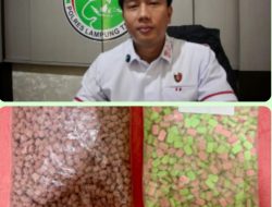 Satresnarkoba Polres Lampung Tengah Gagalkan Penyelundupan Ribuan Pil Ekstasi Jaringan Lintas Provinsi