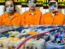 Tertangkap Basah Kencing CPO di Pujokerto, Tiga Pemuda Diangkut Tekab 308 Polsek Trimurjo