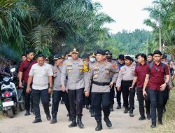 Polisi Perkuat Pengamanan Pasca Perusakan dan Pembakaran PT BSA, Kapolres Lampung Tengah Imbau Massa Tetap Tenang