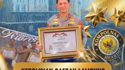Polda Lampung Raih Penghargaan 5 Besar Terbaik Tingkat Polda dalam Kompolnas Awards 2026
